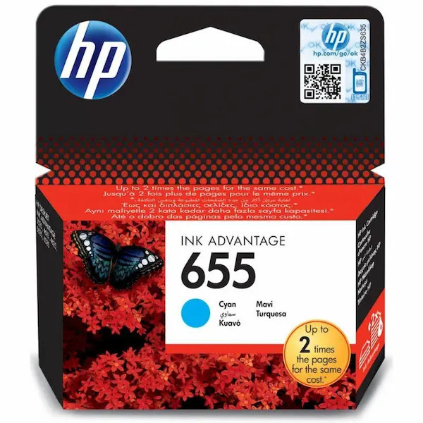 OEM HP 655 Ink - Cyan